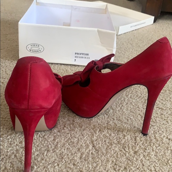 Steve Madden Propperr platform stilettos / bows - Picture 2 of 5